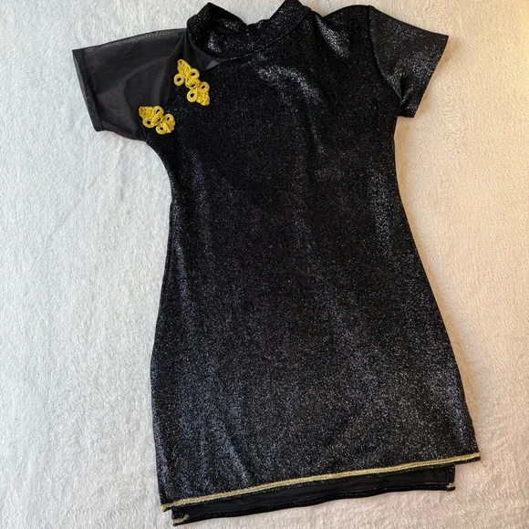 Black and Gold Dance Dress - Picture 12 of 13